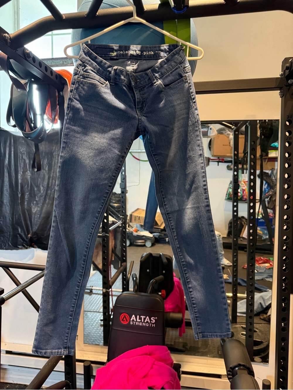 Celebrity Pink Dark Blue Skinny Jeans